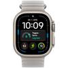 GPS + Cellular, 49 mm, Titan Natur, Ocean Armband Halbtransparentes Grau