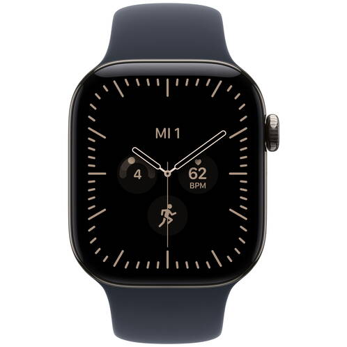 GPS + Cellular, 42 mm, Titane naturel, Bracelet sport S/M Titane naturel