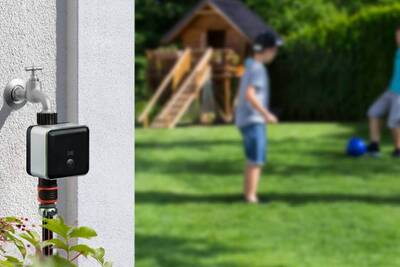 Thread gesteuerte Smart Home Bewässerung Eve Aqua im Einsatz