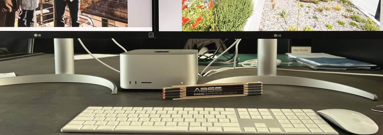 Mac Studio bietet als Desktop Rechner die nötige Performance für Architekten.