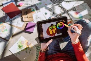 digitales Bildnerisches Gestalten in der Schule mit dem Logitech Crayon und iPad