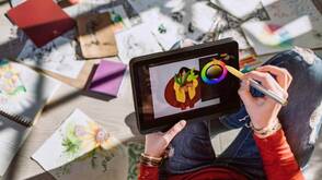 digitales Bildnerisches Gestalten in der Schule mit dem Logitech Crayon und iPad