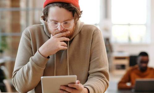 Eine Keynote Präsentation mit iPad erfordert Kreativität.