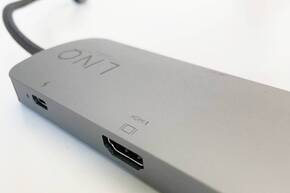 Der Multiport Hub für MacBook verfügt über einen HDMI-Zugang.