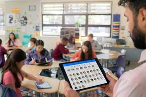 Schoolwork und Classroom sind Apps von Apple für Schulen. Digitale Medien von Apple im Unterricht.