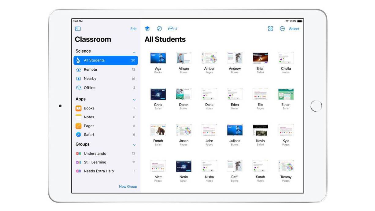 Apple gibt den Lehrpersonen mit Classroom eine praktische App für das Unterrichtsmanagement an die Hand.