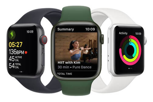 Apple Fitness+ ist konzipiert für die Nutzung mit der Apple Watch. Lies deine Daten während des Trainings mit Apple Fitness+ auf der Apple Watch ab.
