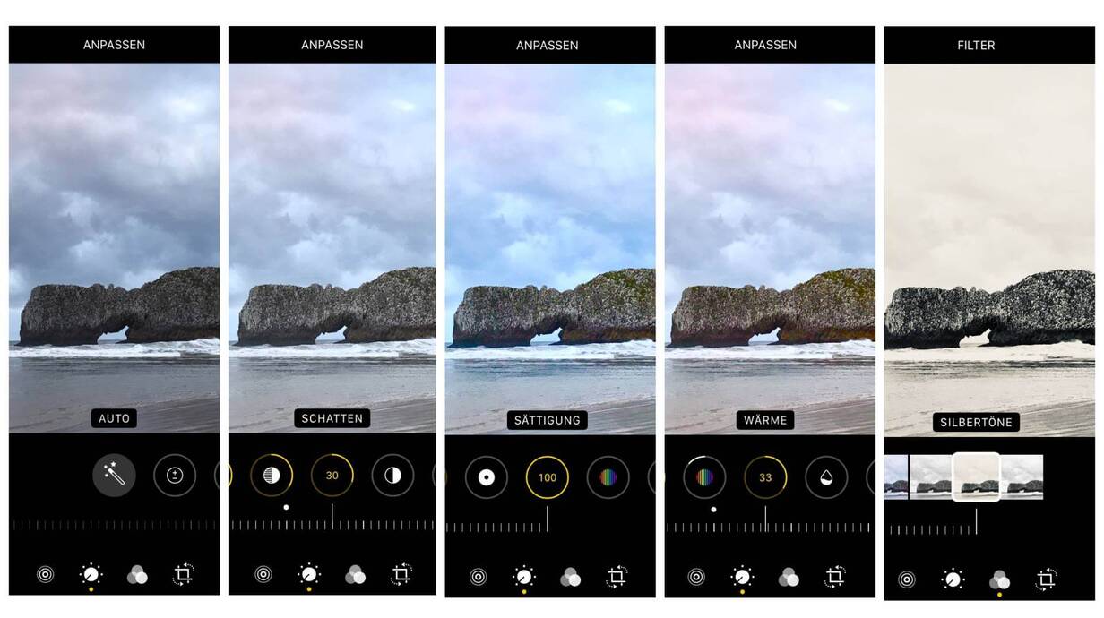 Es ist einfach, Fotos mit dem iPhone zu bearbeiten. Fotos bearbeiten mit iPhone oder iPad.