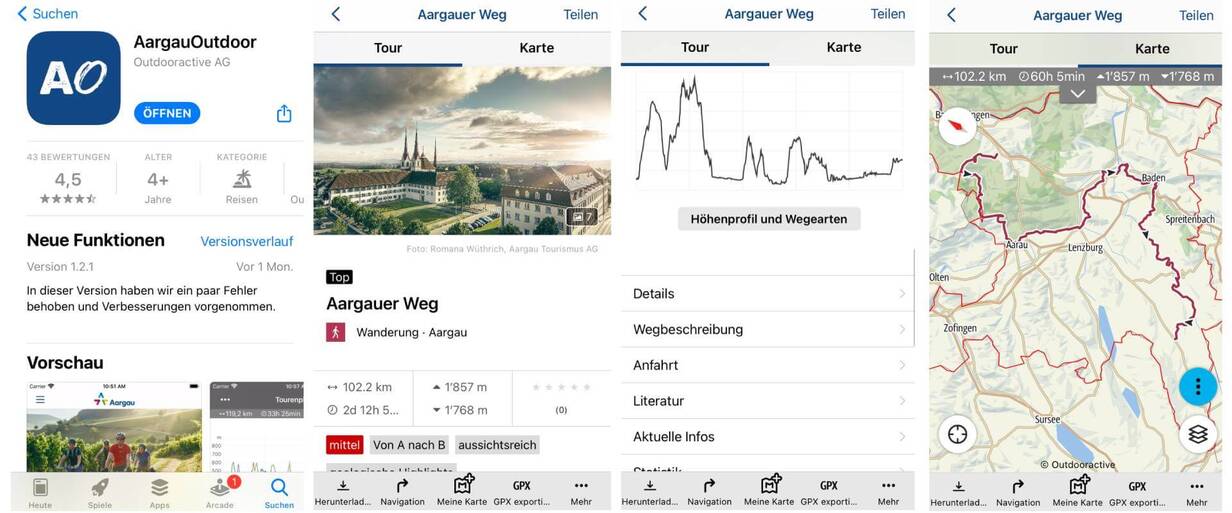 Ausflüge in die Natur planen mit der AargauOutdoor App Outdoor Aktivitäten für Familien mit Kindern in Aargau