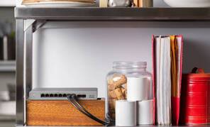 Der Switch von Meraki GO hat acht Anschlüsse. Switch von Meraki GO