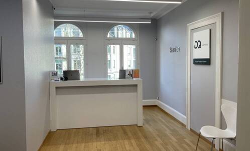 Der Empfang des DQ Solutions Service Center in Luzern