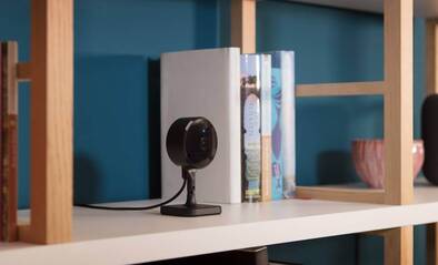 Stelle die kabellose Eve Cam Überwachungskamera dort auf, wo du sie gerade brauchst.