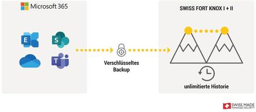 Wie das Microsoft 365 Backup von DQ Solutions funktioniert.