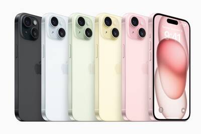 iPhone 15 und iPhone 15 Plus in verschiedenen Farben Farben Lineup der neuen iPhone 15