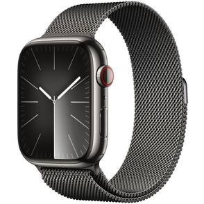 Apple-Watch-Series-9-GPS-Cellular-45-mm-Edelstahl-Graphit-Milanaise-Armband-G-01