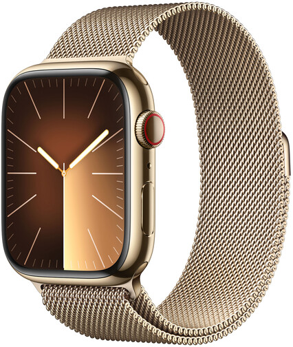 Apple-Watch-Series-9-GPS-Cellular-45-mm-Edelstahl-Gold-Milanaise-Armband-Gold-01.jpg