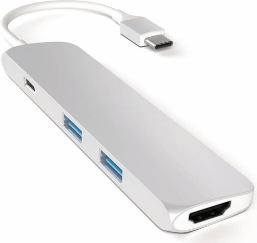 Satechi-USB-3-1-Typ-C-Dock-mobil-Silber-01.