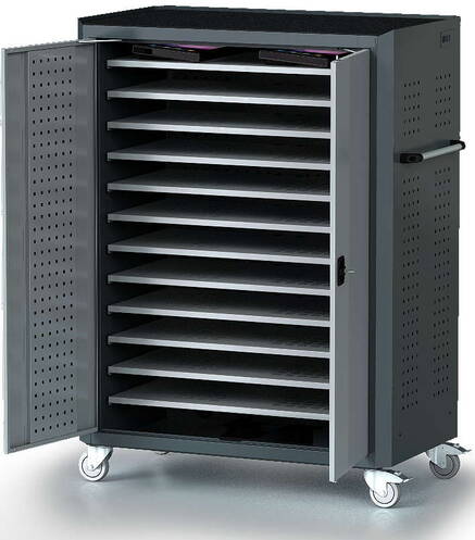 Atesum-Atecart-Rollwagen-fuer-24-MacBook-oder-iPad-feste-Tablare-Schwarz-01. Atesum-Atecart-Rollwagen-fuer-24-MacBook-oder-iPad-feste-Tablare-Schwarz-01.