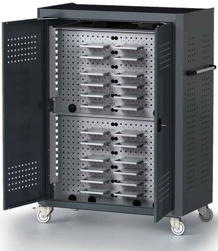 Atesum-Atecart-Rollwagen-fuer-24-MacBook-oder-iPad-ausziehbare-Tablare-Schwarz-03. Atesum-Atecart-Rollwagen-fuer-24-MacBook-oder-iPad-ausziehbare-Tablare-Schwarz-03.