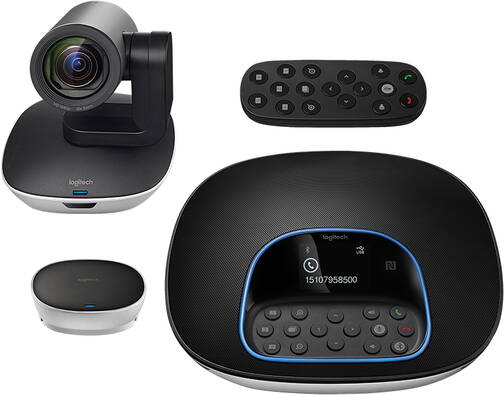 Logitech-Videokonferenzkamera-Set-Group-Schwarz-01. Logitech-Videokonferenzkamera-Set-Group-Schwarz-01.