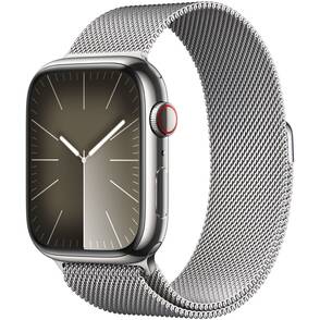 DEMO-Apple-Watch-Series-9-GPS-Cellular-45-mm-Edelstahl-Silber-Milanaise-Armba-01