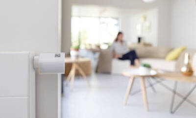 Thermostat für Smart Home System von Netatmo Heizkörperthermostat von Netatmo im Einsatz