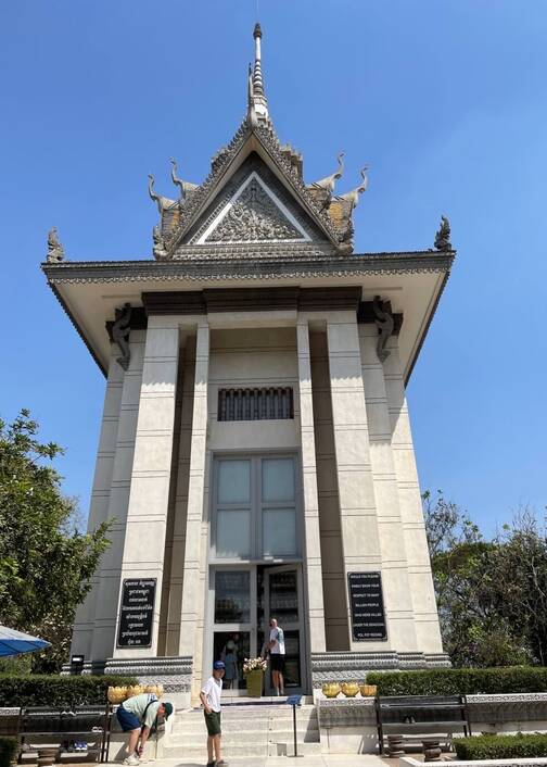 Gedenkstätte für Genozid der Roten Khmer in Kambodscha