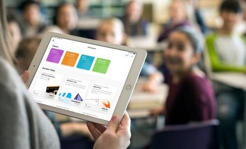 Apple Schoolwork hilft Lehrpersonen bei der Unterrichtsgestaltung