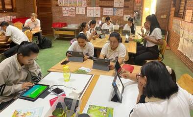 Bei der Weiterbildung sind die Lehrpersonen konzentriert