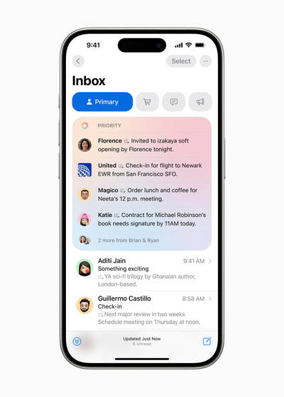 Apple AI hilft dir bei der Priorisierung von Aufgaben Priority Messages in Mail zeigt das wichtigste ganz oben an