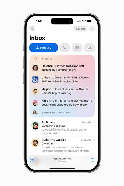 Apple AI hilft dir bei der Priorisierung von Aufgaben Priority Messages in Mail zeigt das wichtigste ganz oben an