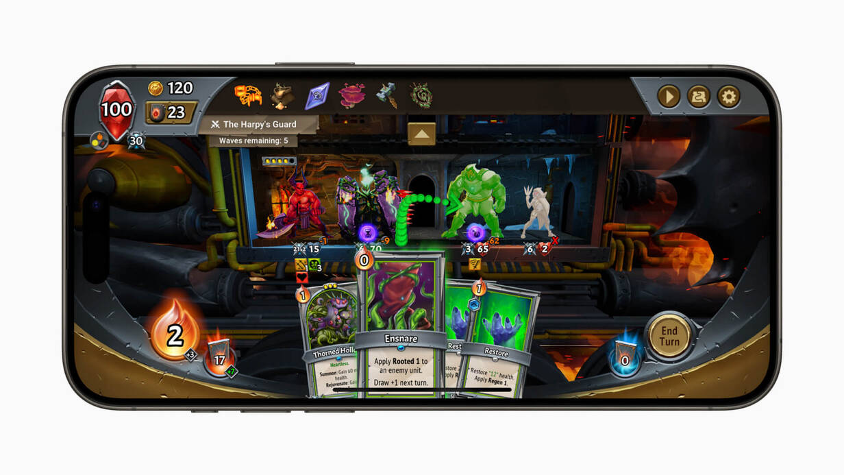 Ein Spiel auf dem iPhone Gaming auf dem iPhone