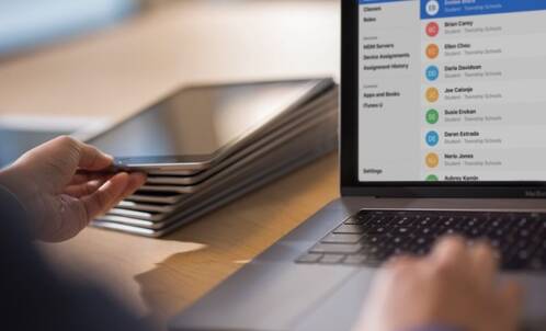 Stapel iPad wird konfiguriert