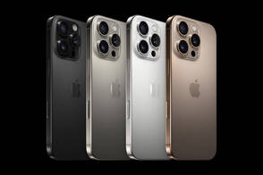 Neue iPhone 16 Pro aufgereiht in allen Farben iPhone 16 Pro Lineup mit allen Farben
