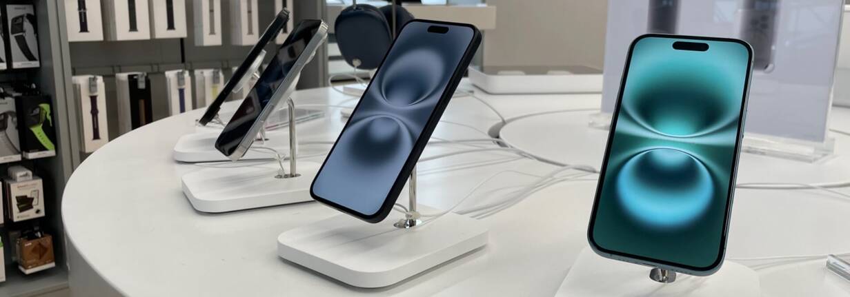 iPhone 16 in der DQ Solutions Filiale in Luzern DQ Solutions Filiale - Ausstellung iPhone 16