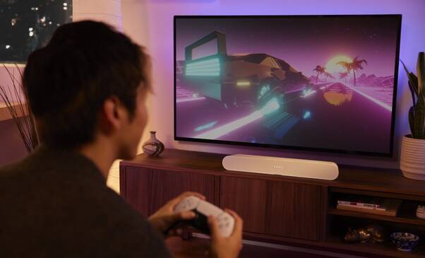 Sonos Ray Soundbar beim Gaming im Einsatz