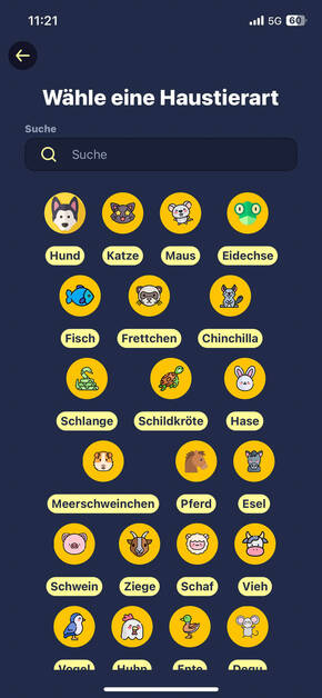 DogCat App eignet sich für viele Haustierarten