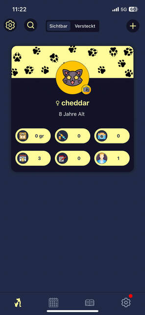 Speichere Haustierdaten in der App (Bild: DQ Solutions) Haustierprofil in der DogCat App