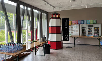 Leuchtturm im Foyer am Lighthouse Visit