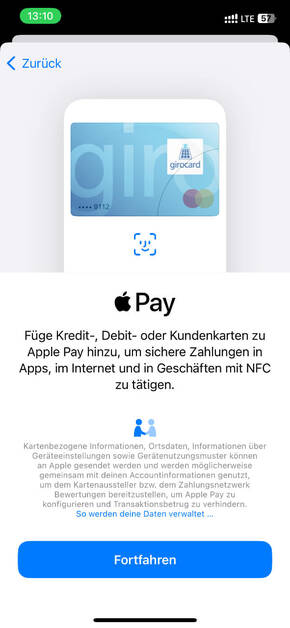 Apple Pay Einrichten geht Schritt für Schritt (Foto: DQ Solutions) Schritt für Schritt Apple Pay einrichten