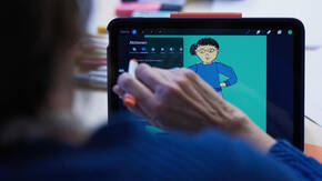 Zeichnung auf das iPad übertragen