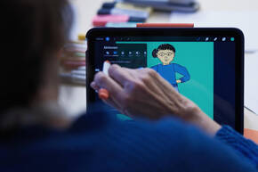 Zeichnung auf das iPad übertragen