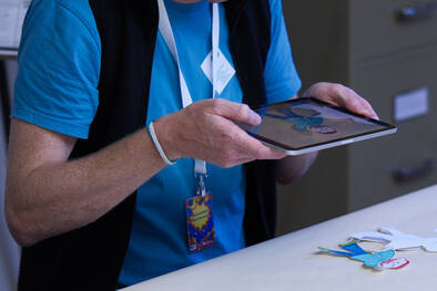 Die analoge Zeichnung wird digitalisiert