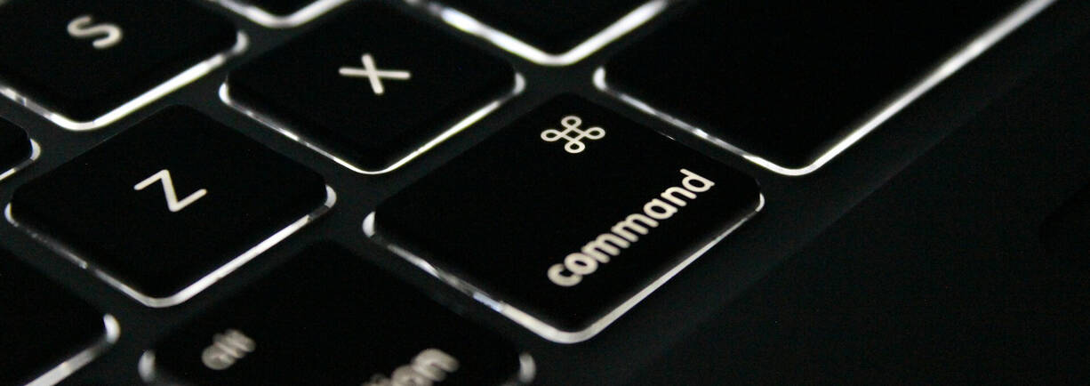 Close-up der Command Taste 