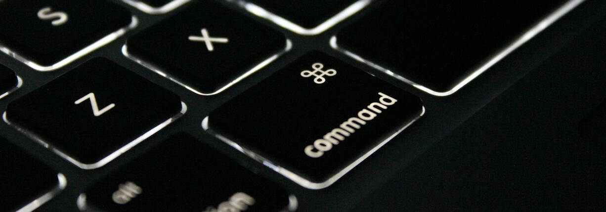 Close-up der Command Taste 