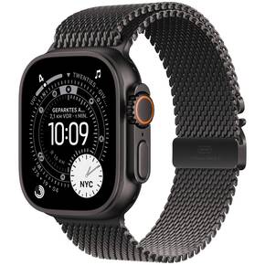 GPS + Cellular, 49 mm, Titanium Black, Milanaise Loop Medium Black