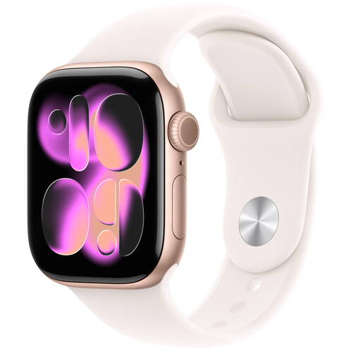 GPS, 42 mm, Aluminium Or rose, Bracelet sport S/M Rose tendreRose tendreRose tendre