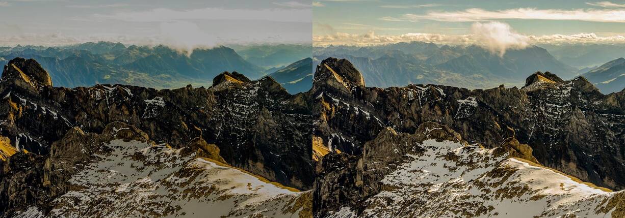 SDR-Foto im Vergleich zu HDR-Foto