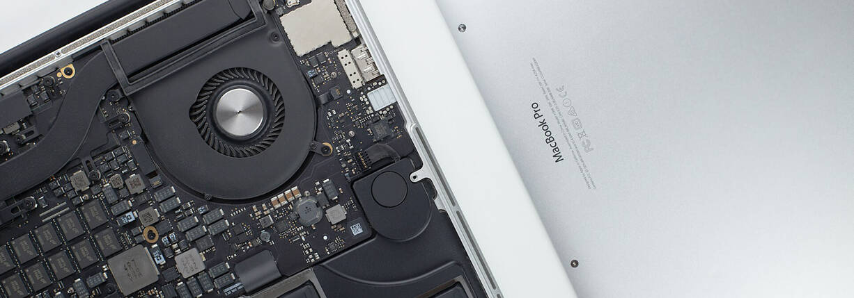 Ausschnitt von MacBook Innenleben