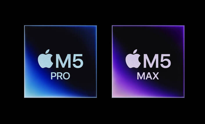 M5 Pro und M5 Max Chip Emblem